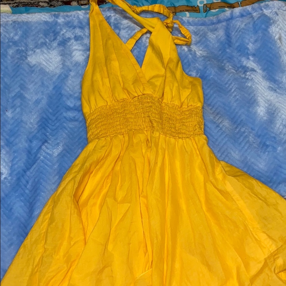 yellow summer dress !!